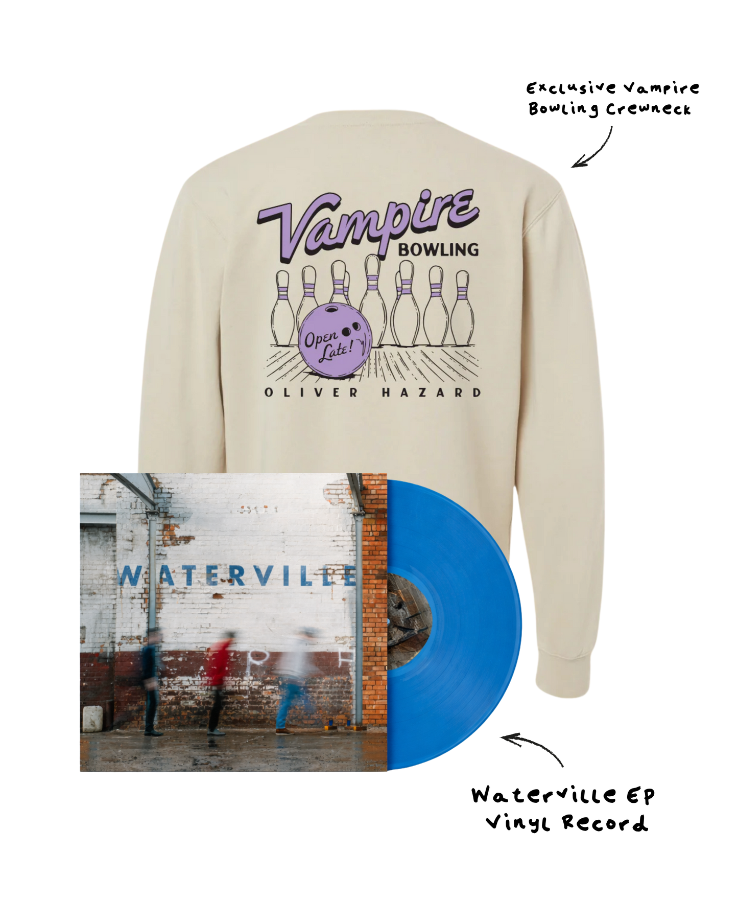 (pre-order) Waterville EP Vinyl + Sweatshirt
