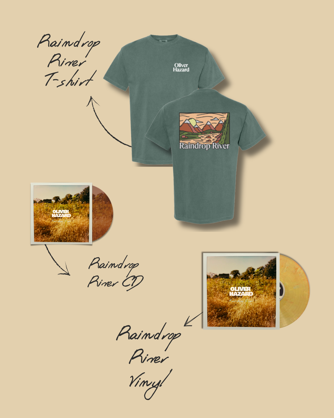 (pre-order) Raindrop River T-Shirt Bundle