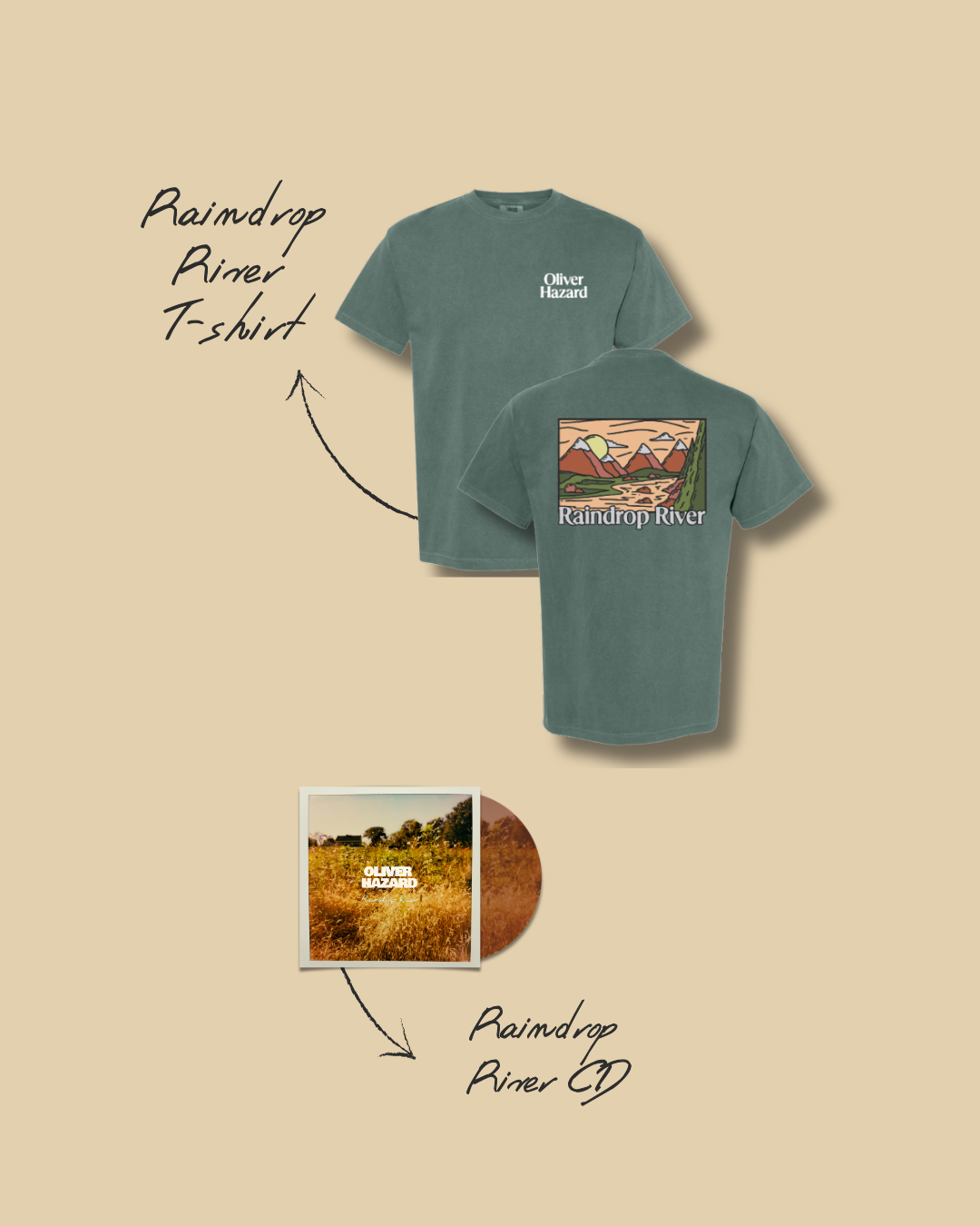 (pre-order) Raindrop River CD + Tee