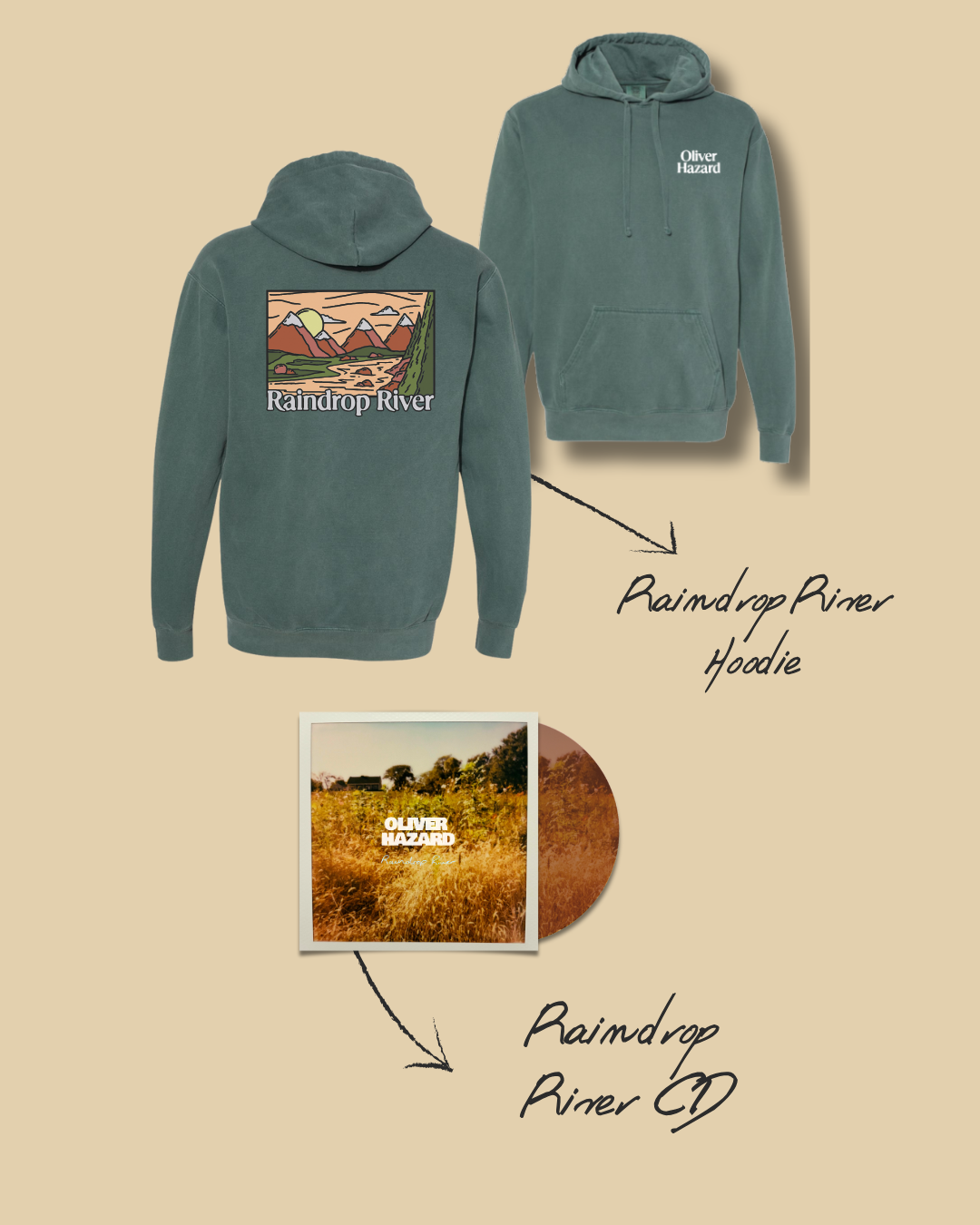 (pre-order) Raindrop River CD + Hoodie